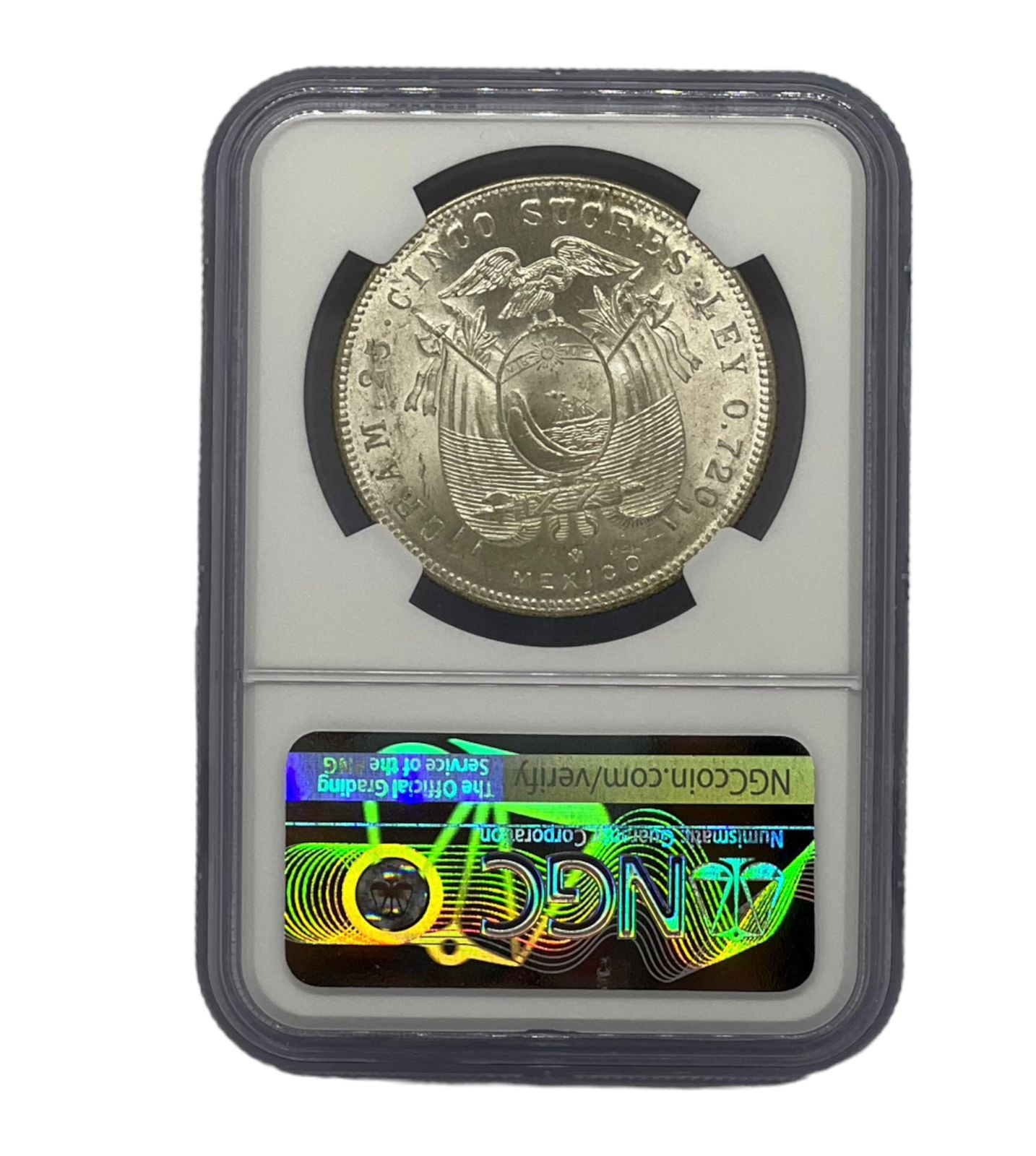 5 Sucre 1944MO Ecuador NGC