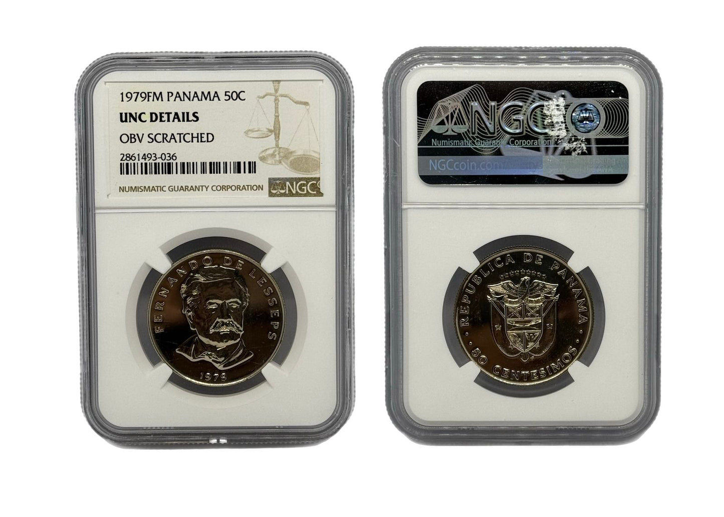 50 Centésimos 1979 Panamá NGC