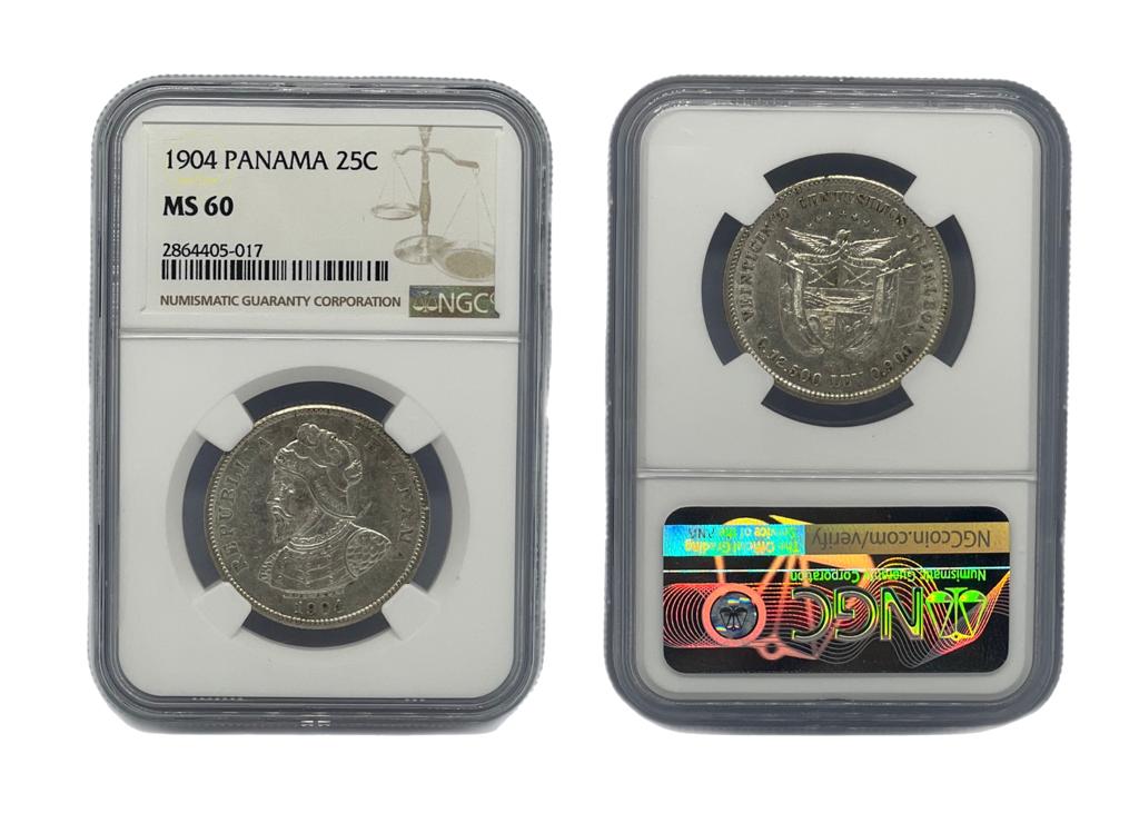 25 Centésimo 1904 Panamá NGC