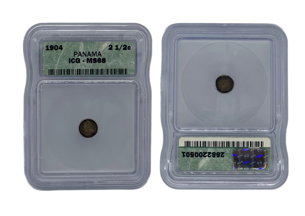 2.5 Centésimo 1904 Panamá NGC