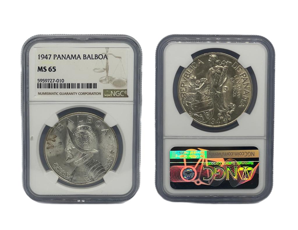 Balboa 1947 Panamá NGC