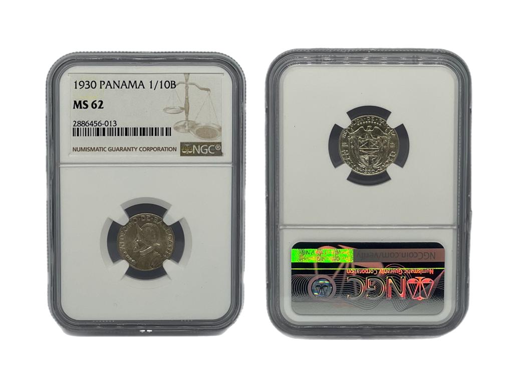 1/10 Balboa 1930 Panamá NGC