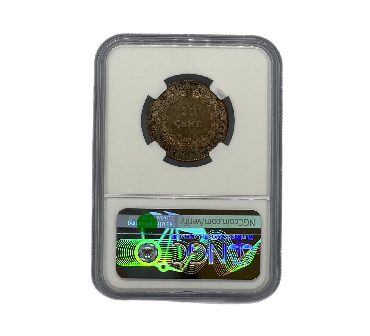 20 Centavos 1937 F.I.China NGC