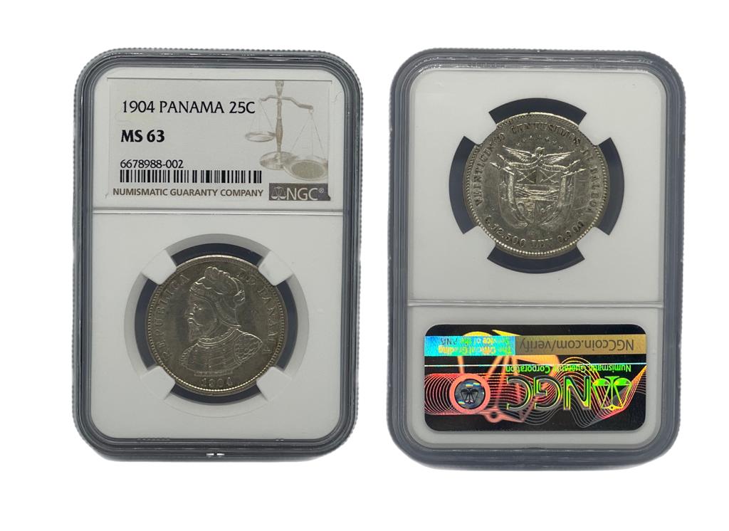 25 Centésimo 1904 Panamá NGC