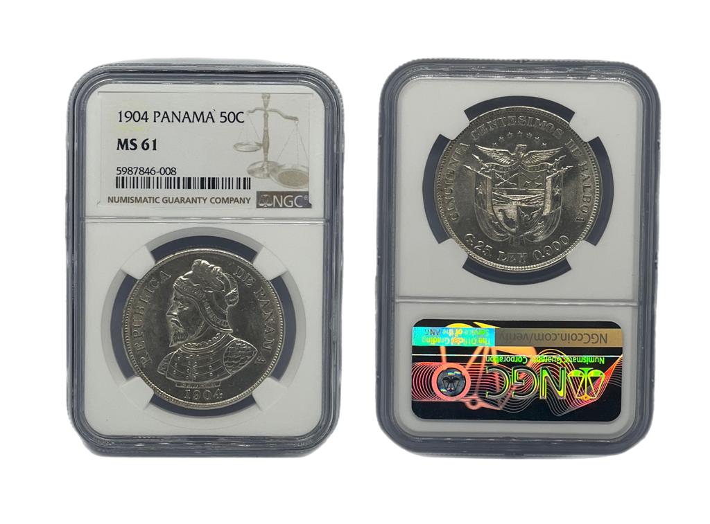 50 Centésimos 1904 Panamá NGC