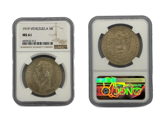 5 Bolívares 1919 Venezuela NGC