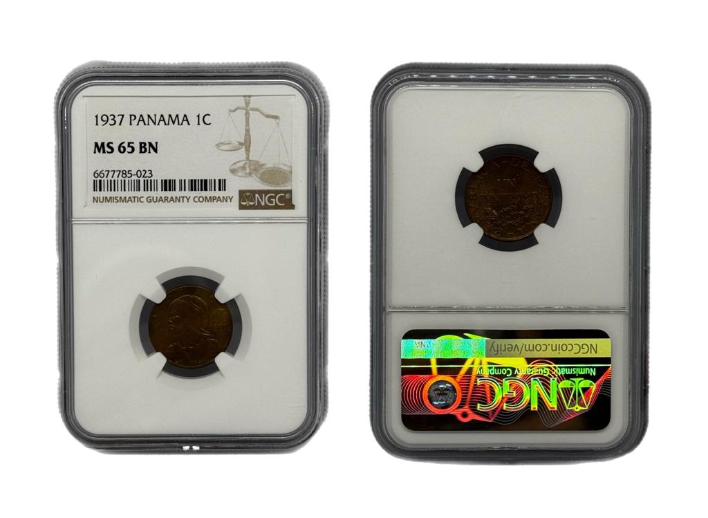 1 Centésimo 1937 Panamá NGC