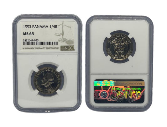 1/4 Balboa 1993 Panamá NGC