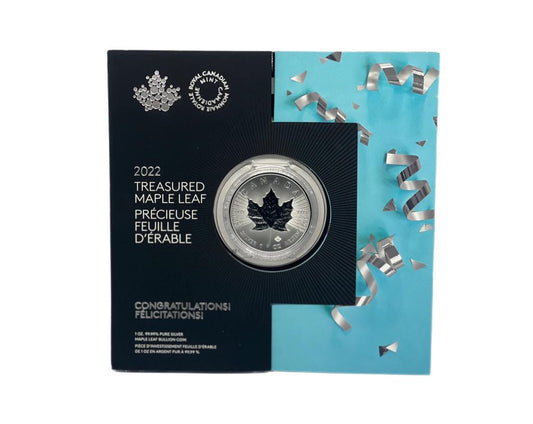 5 Dólares 2022 1oz Plata Canadá