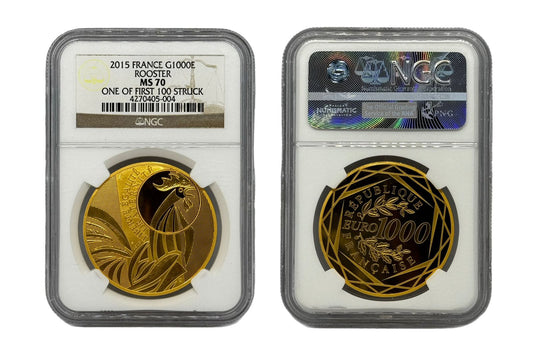 1000 Euro Oro 2015 Francia NGC