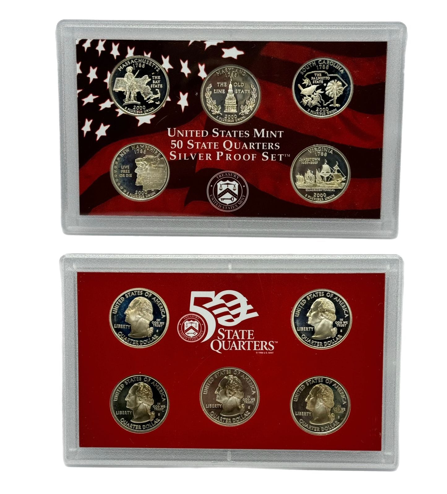 2000 Estados Unidos Set de Monedas Proof Plata