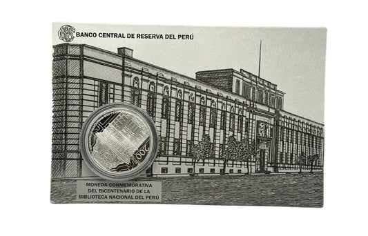 1 Sol 2021 - Moneda Conmemorativa del Bicentenario de la Biblioteca Nacional del Perú