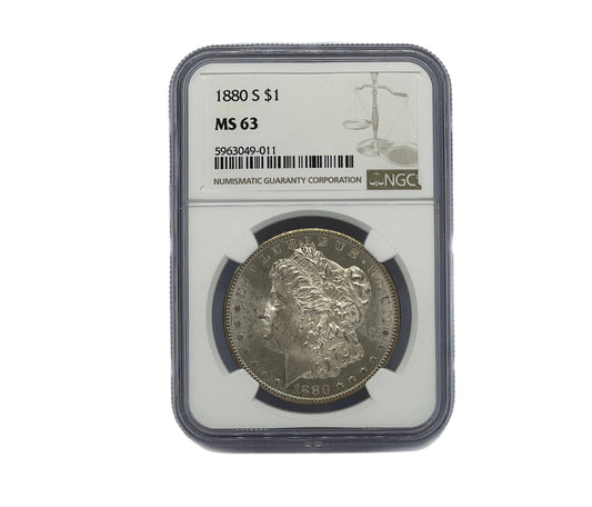 1 Dólar Morgan Plata 1880 NGC