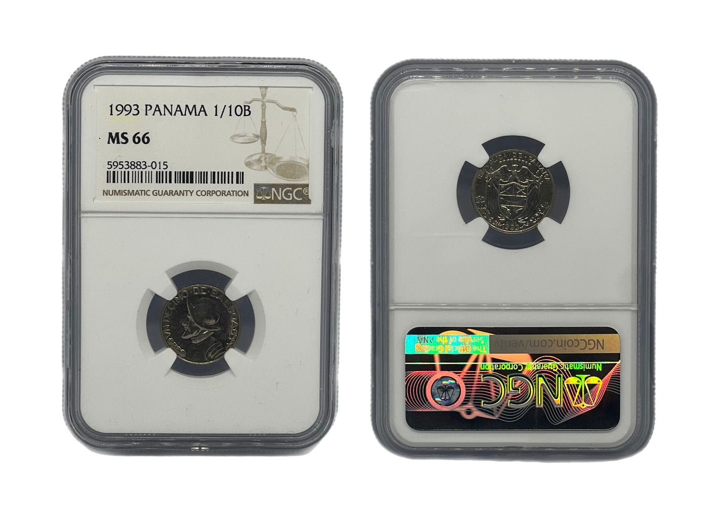 1/10 Balboa 1993 Panamá NGC