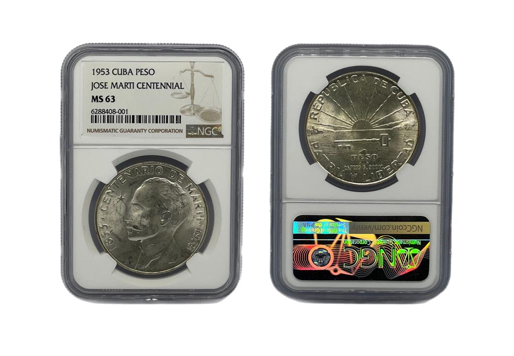 Peso 1953 Cuba NGC