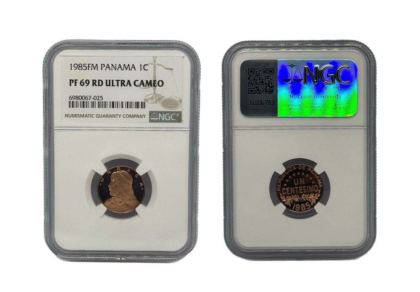 1 Centésimo 1985 Panamá NGC