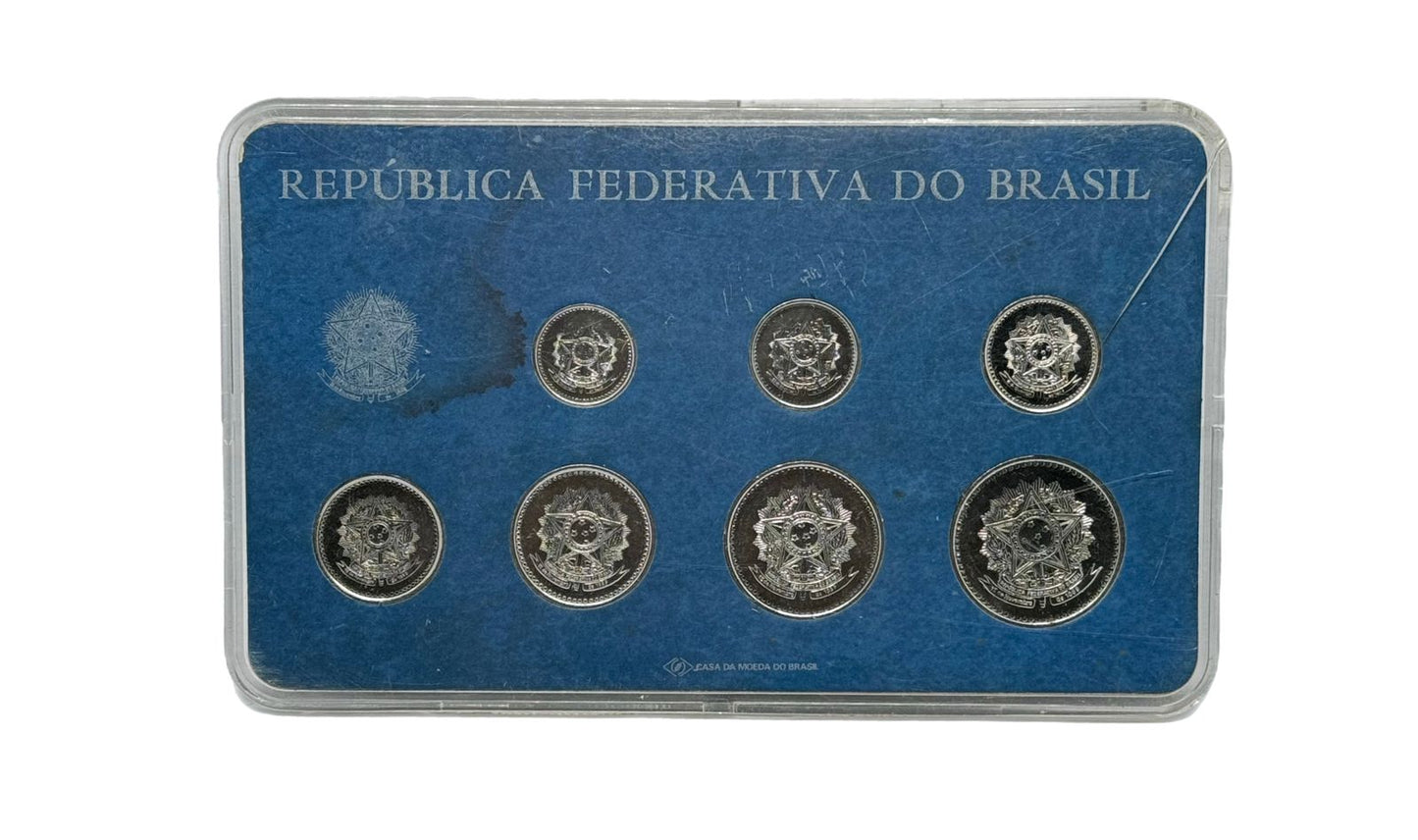 Set de 7 Monedas 1986 - Brasil