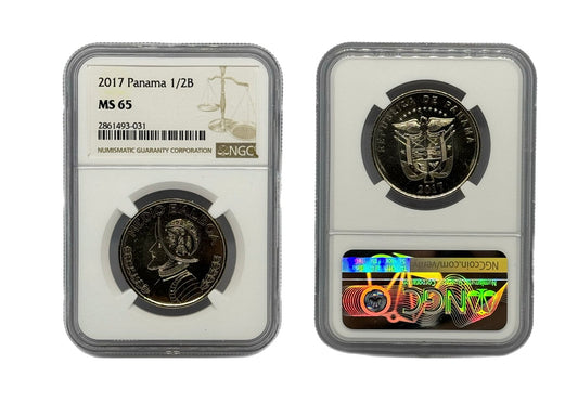 1/2 Balboa 2017 Panamá NGC