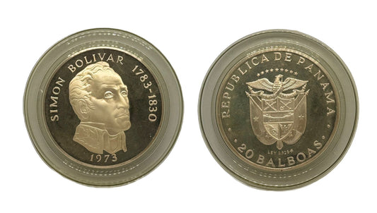 20 Balboas Panamá 1973 - Simón Bolívar