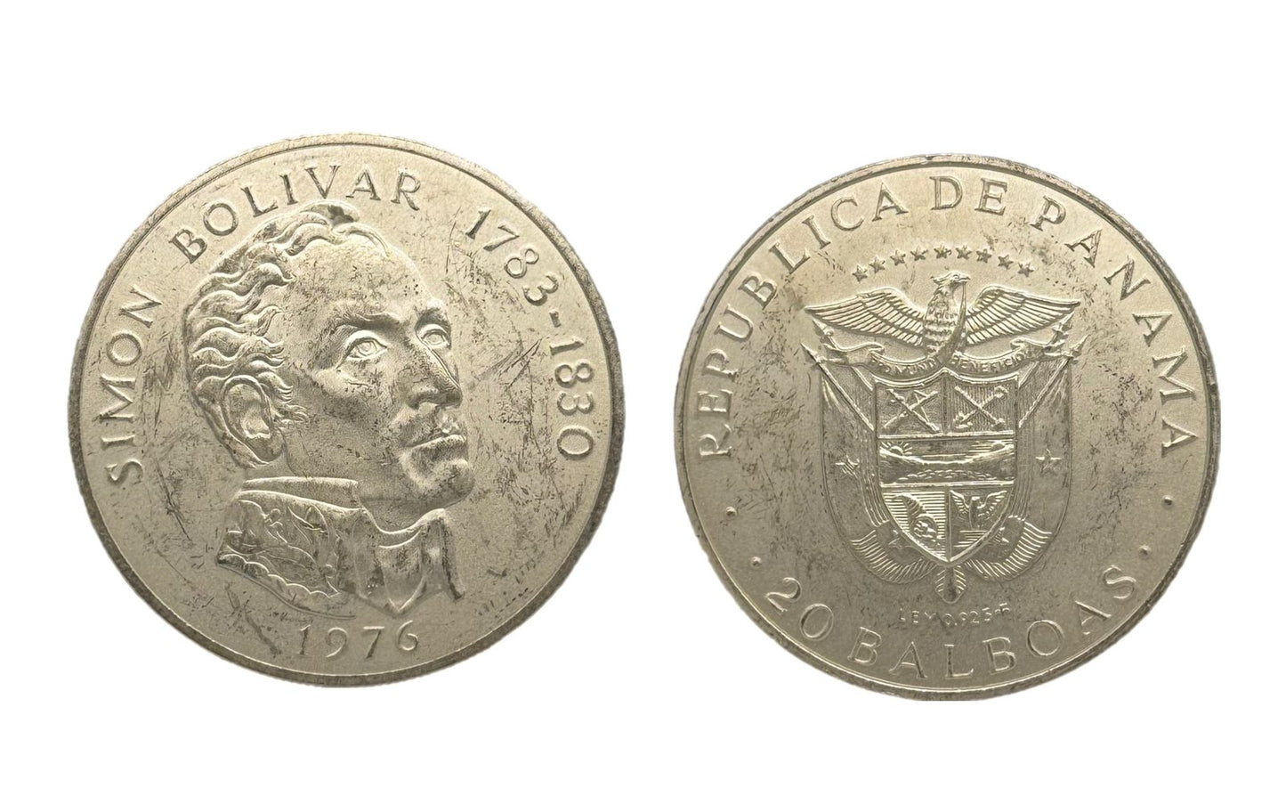 20 Balboas Panamá 1976 - Simón Bolívar