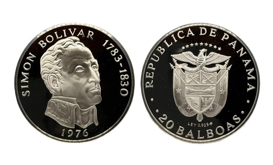 20 Balboas Panamá 1976 - Simón Bolívar