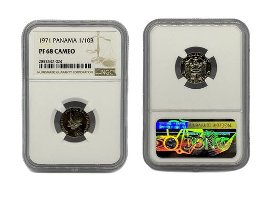 1/10 Balboa 1971 Panamá NGC