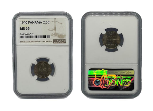 2.5 Centésimo 1940 Panamá NGC