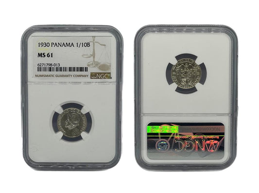 1/10 Balboa 1930 Panamá NGC