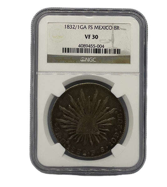 8 Reales 1832/1GA FS Mexico NGC