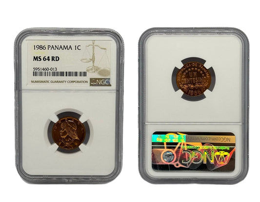 1 Centésimo 1986 Panamá NGC