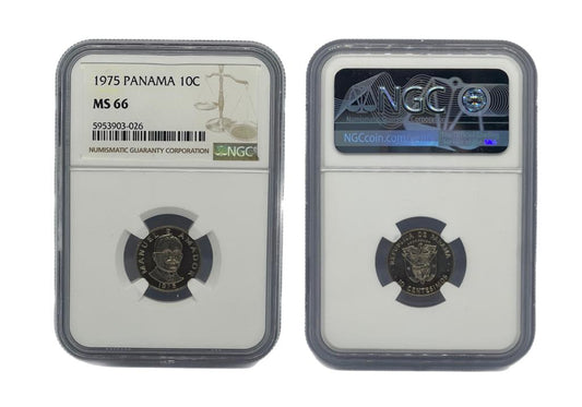 10 Centésimo 1975 Panamá NGC