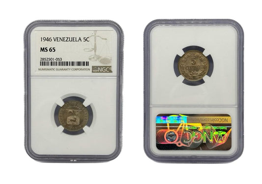 5 Centavos 1946 Venezuela NGC