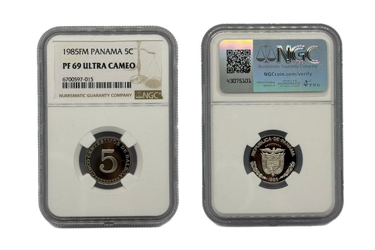 5 Centésimo 1985 Panamá NGC