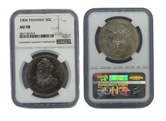 50 Centésimos 1904 Panamá NGC