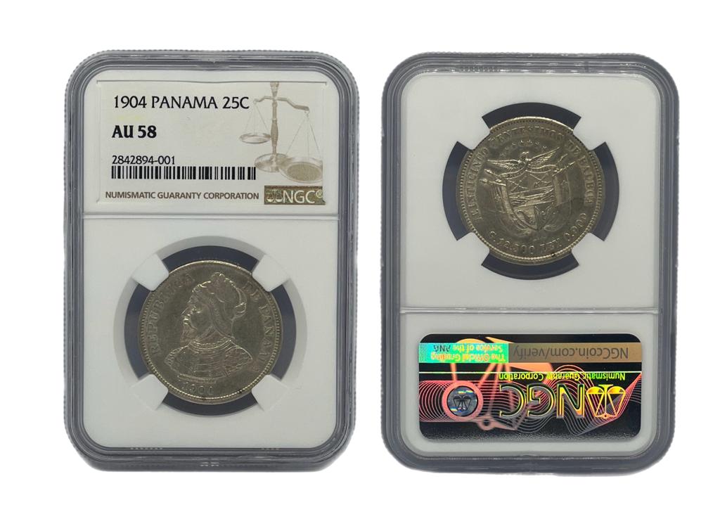 25 Centésimo 1904 Panamá NGC