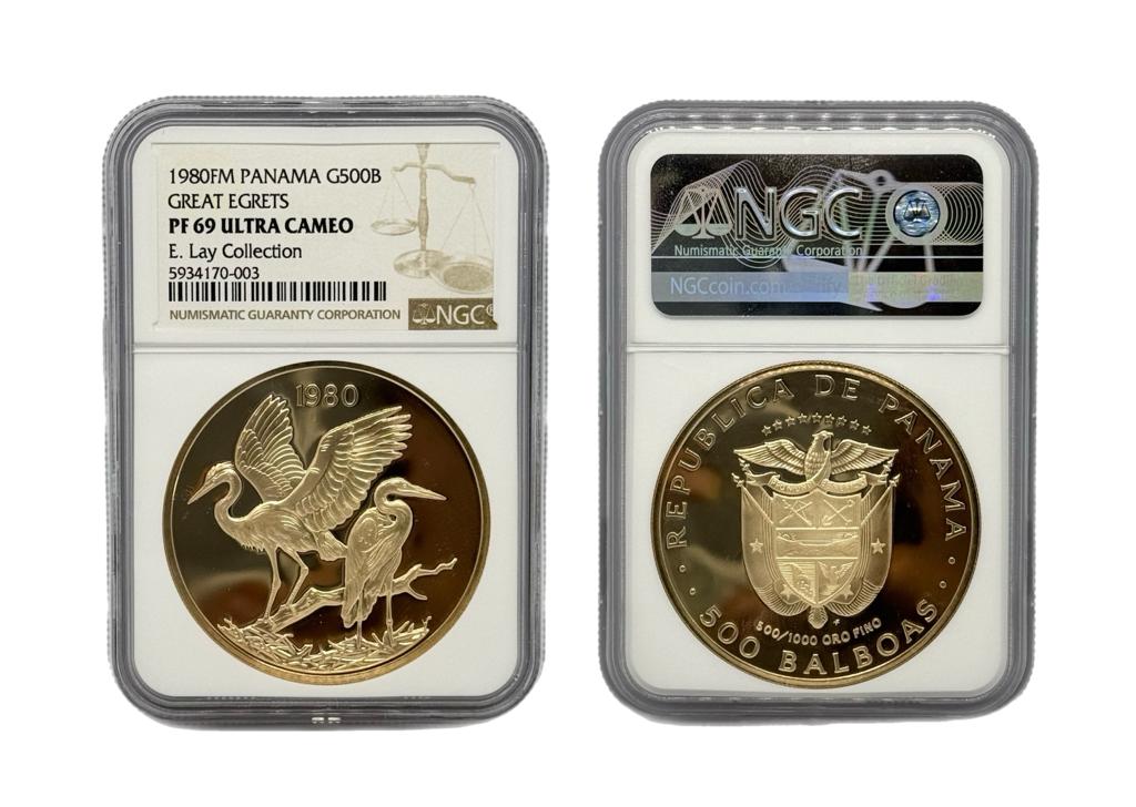 500 Balboas Oro 1980 FM Panamá NGC