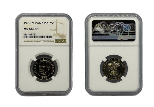 25 Centésimo 1979 Panamá NGC