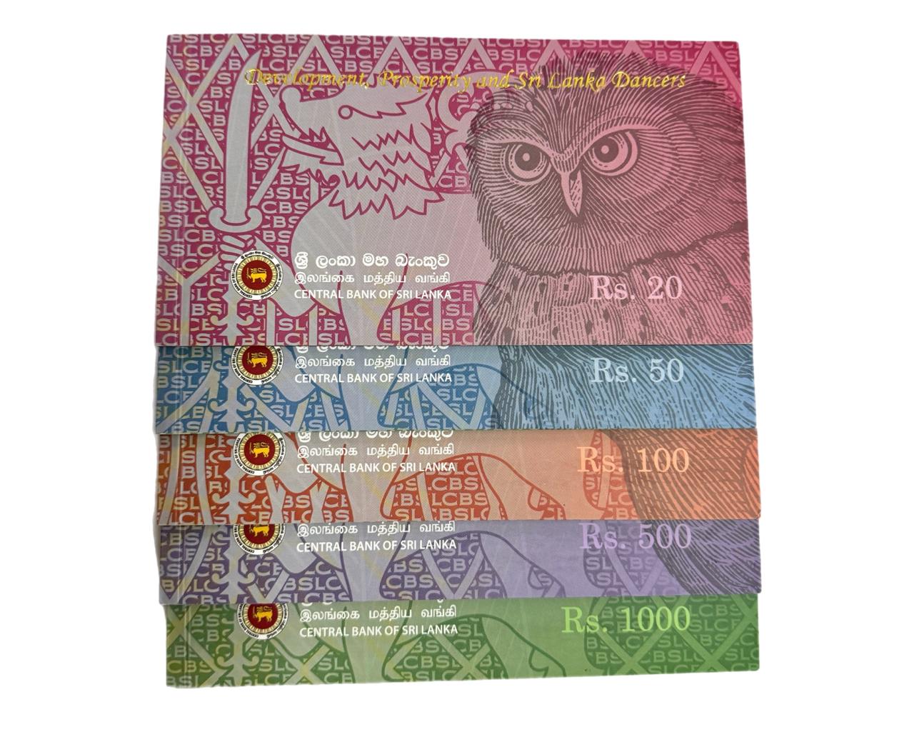 Set de Billetes Sri Lanka 2010