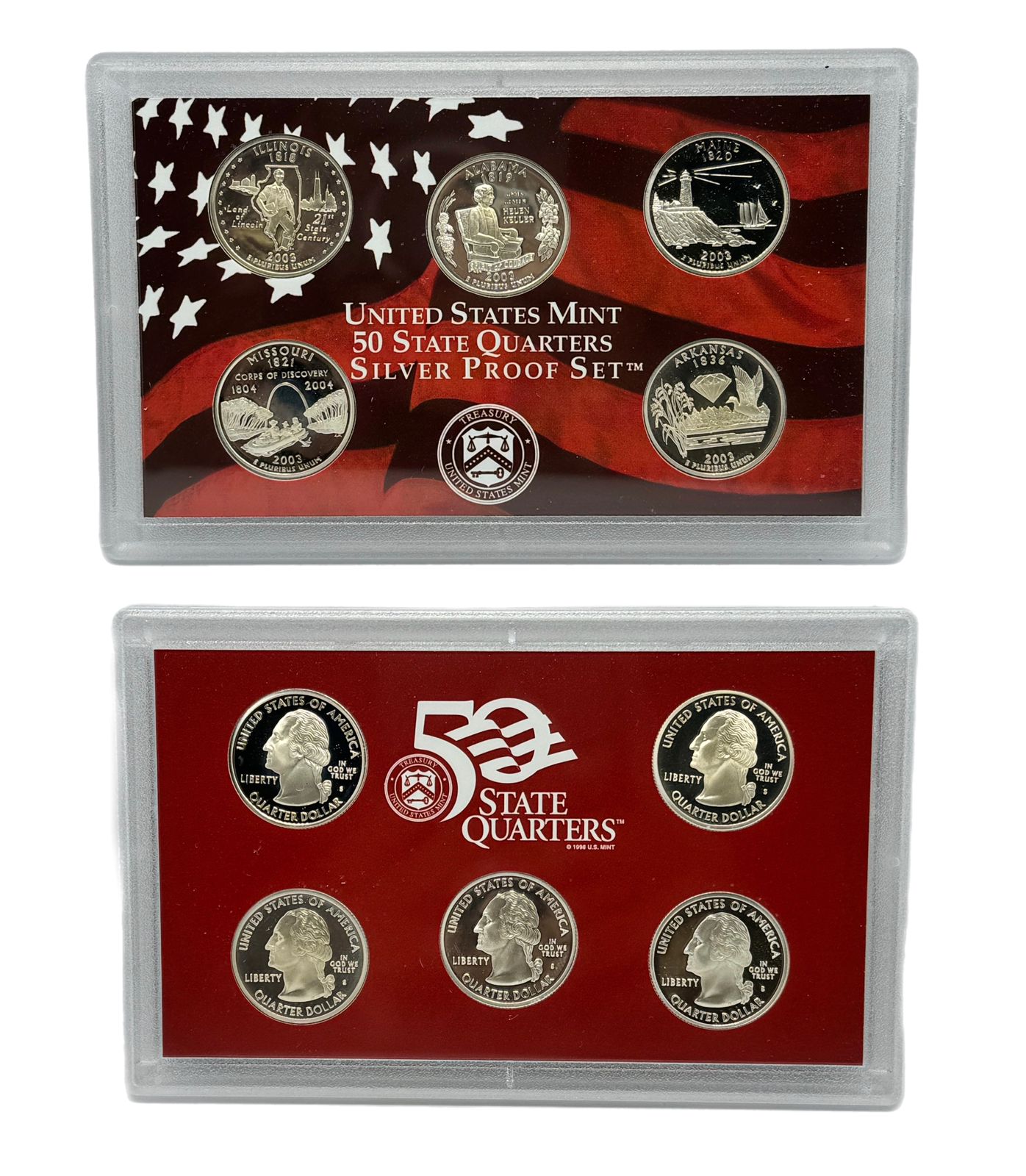 2003 Estados Unidos Set de Monedas Proof Plata