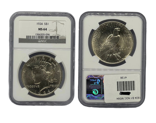 1 Dólar Liberty 1924 USA NGC