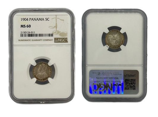 5 Centésimo 1904 Panamá NGC