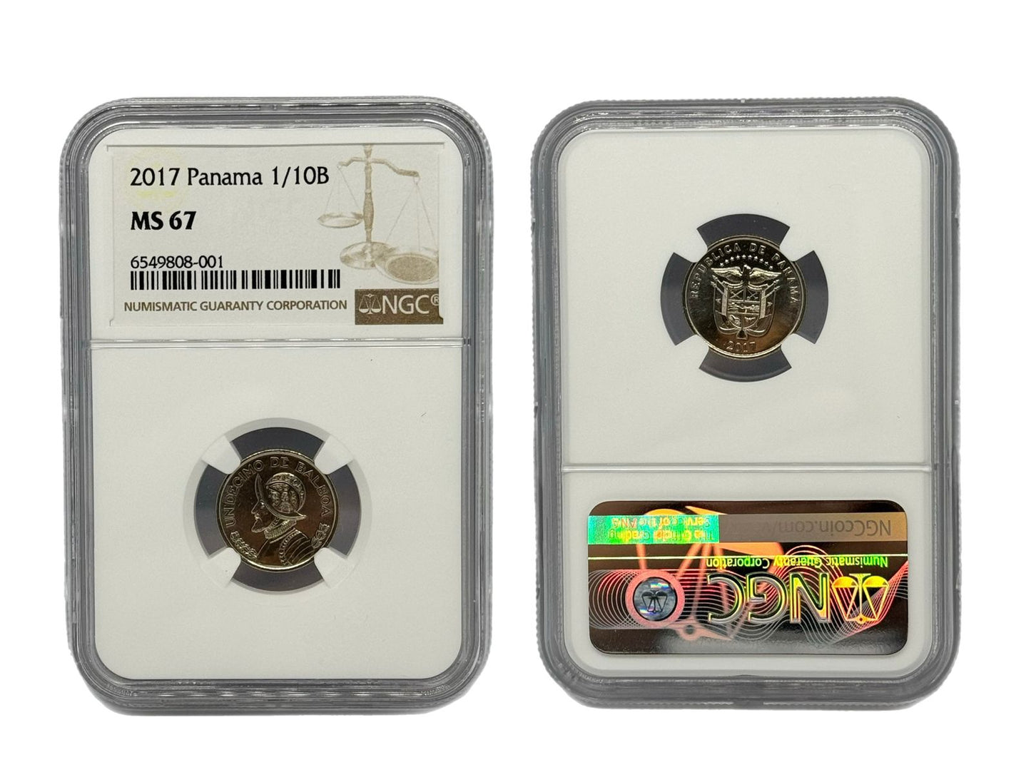 1/10 Balboa 2017 Panamá NGC