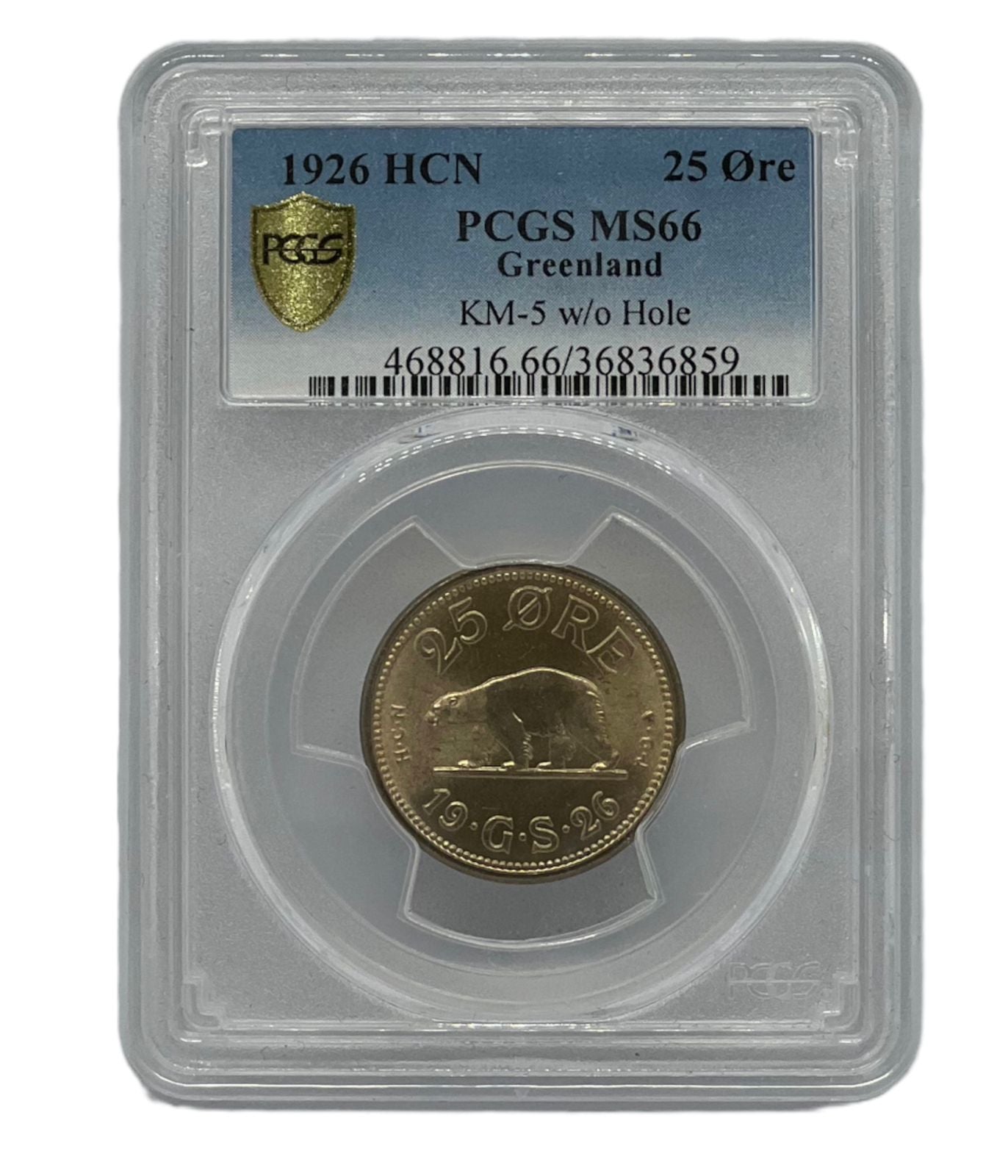 25 Ore 1926HCN Groenlandia PCGS