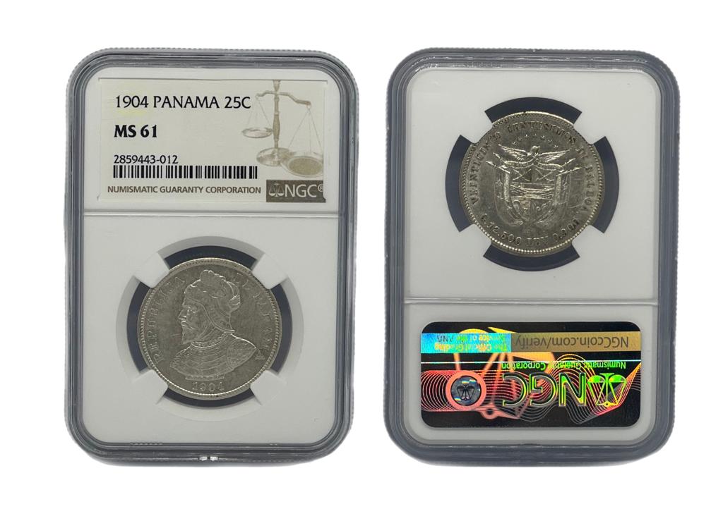 25 Centésimo 1904 Panamá NGC