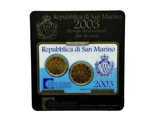 Set de 2 Monedas 2003 - San Marino