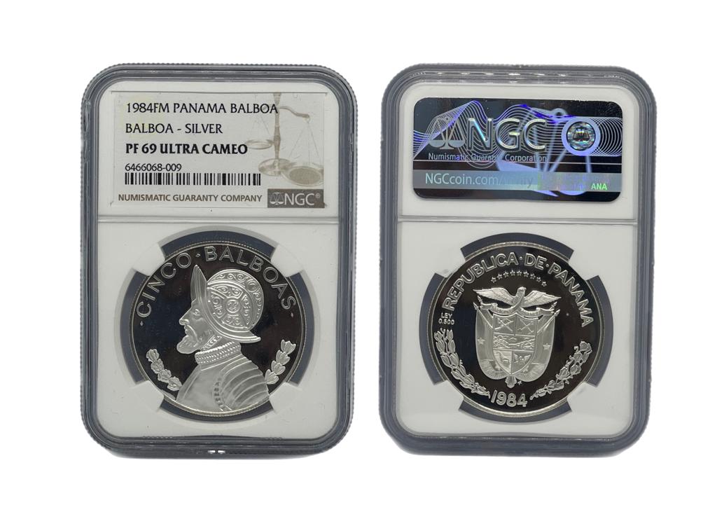 Balboa Plata 1984FM Panamá NGC