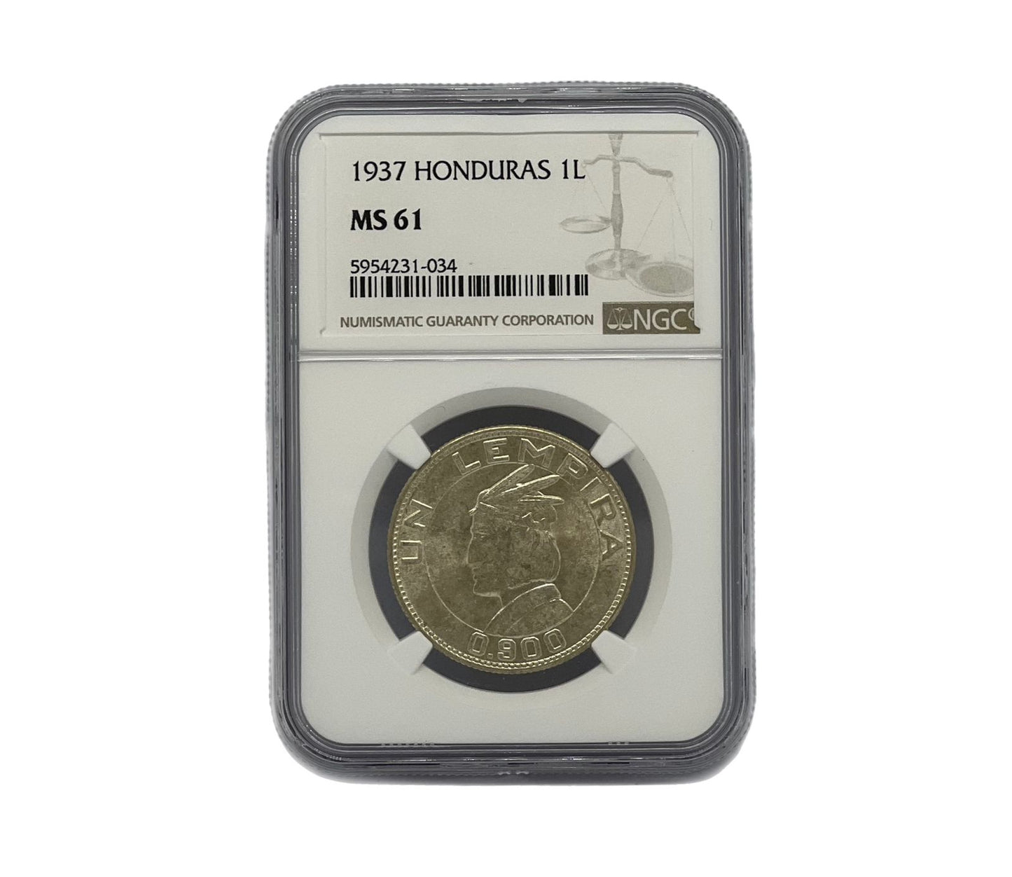 1 Lempiras 1937 Honduras NGC