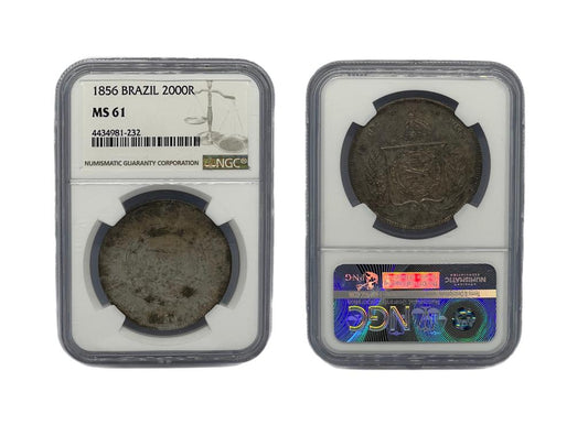 2000 Reales 1856 Brasil NGC