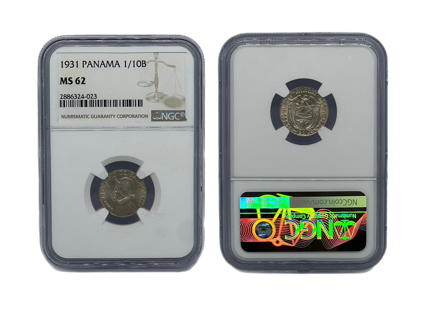 1/10 Balboa 1931 Panamá NGC