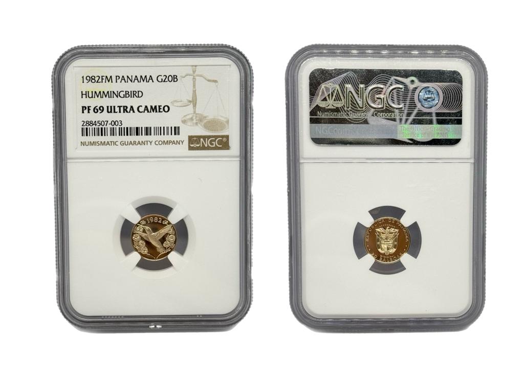 20 Balboas Oro 1982 FM Panamá NGC